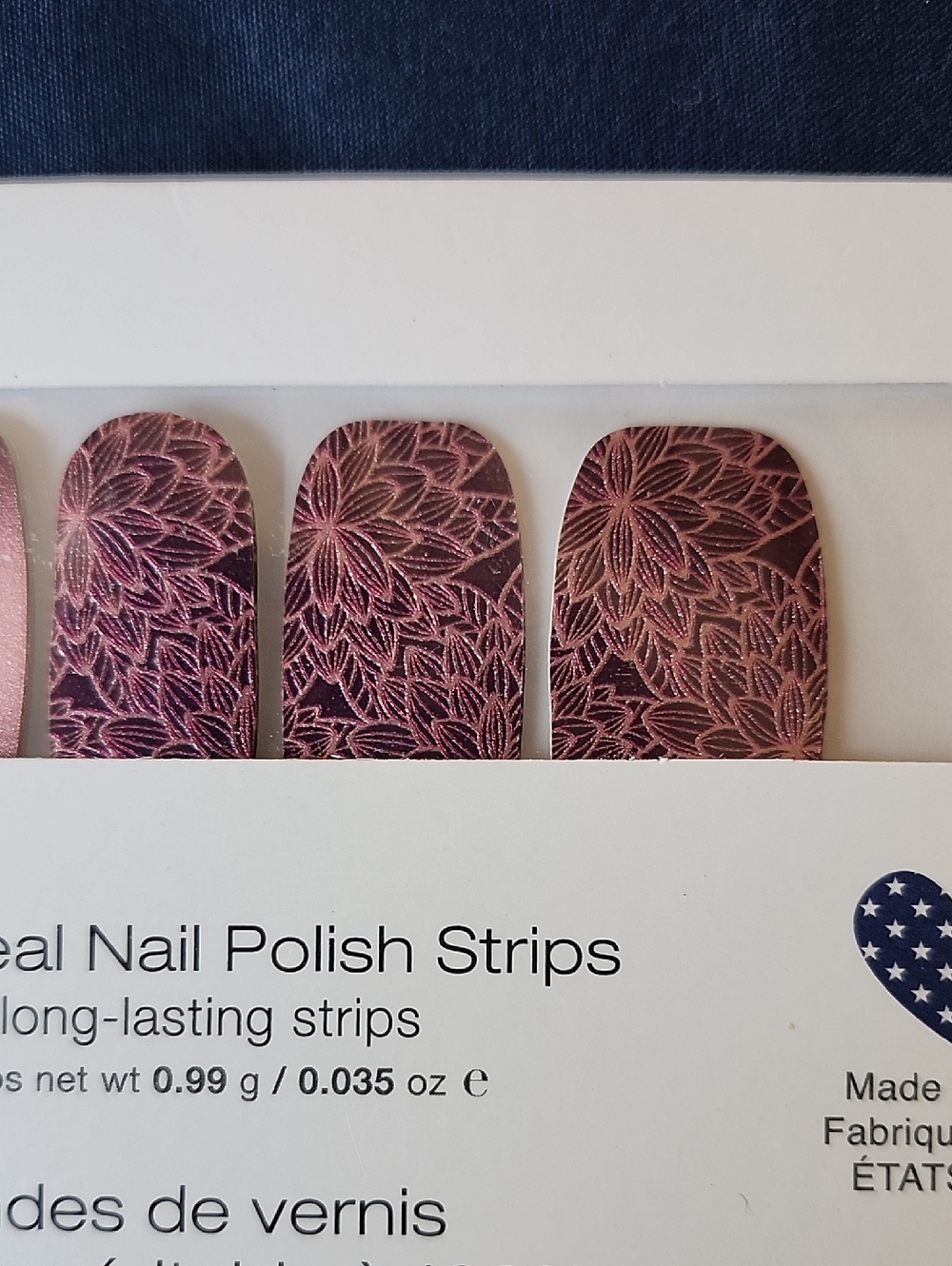 💅B2G1👉*NWT* COLOR STREET "RULE OF PLUM" NAIL POLISH STRIPS ~PURPLE & ROSE GOLD